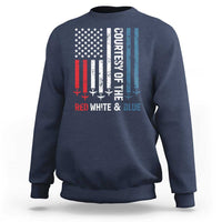Courtesy of the Red White and Blue Sweatshirt US Military Patriotic American Flag - Wonder Print Shop