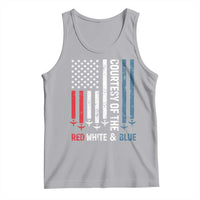 Courtesy of the Red White and Blue Tank Top US Military Patriotic American Flag - Wonder Print Shop