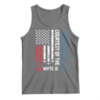 Courtesy of the Red White and Blue Tank Top US Military Patriotic American Flag - Wonder Print Shop