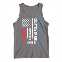 Courtesy of the Red White and Blue Tank Top US Military Patriotic American Flag - Wonder Print Shop