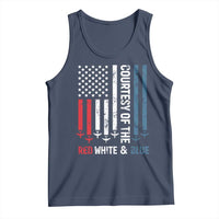 Courtesy of the Red White and Blue Tank Top US Military Patriotic American Flag - Wonder Print Shop