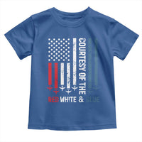 Courtesy of the Red White and Blue Toddler T Shirt US Military Patriotic American Flag - Wonder Print Shop