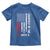 Courtesy of the Red White and Blue Toddler T Shirt US Military Patriotic American Flag - Wonder Print Shop