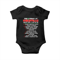 12 Pains of Christmas Parody Baby Onesie Funny Twist on the 12 Days of Christmas Tradition - Wonder Print Shop