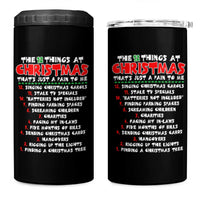 12 Pains of Christmas Parody 4 in 1 Can Cooler Tumbler Funny Twist on the 12 Days of Christmas Tradition - Wonder Print Shop