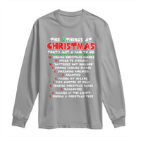 12 Pains of Christmas Parody Long Sleeve Shirt Funny Twist on the 12 Days of Christmas Tradition - Wonder Print Shop