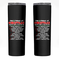 12 Pains of Christmas Parody Skinny Tumbler Funny Twist on the 12 Days of Christmas Tradition - Wonder Print Shop
