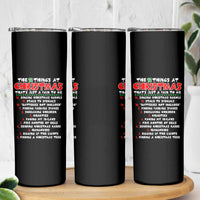12 Pains of Christmas Parody Skinny Tumbler Funny Twist on the 12 Days of Christmas Tradition - Wonder Print Shop