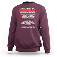 12 Pains of Christmas Parody Sweatshirt Funny Twist on the 12 Days of Christmas Tradition - Wonder Print Shop