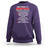 12 Pains of Christmas Parody Sweatshirt Funny Twist on the 12 Days of Christmas Tradition - Wonder Print Shop