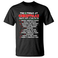 12 Pains of Christmas Parody T Shirt Funny Twist on the 12 Days of Christmas Tradition - Wonder Print Shop