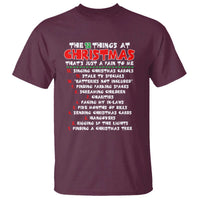 12 Pains of Christmas Parody T Shirt Funny Twist on the 12 Days of Christmas Tradition - Wonder Print Shop