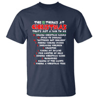 12 Pains of Christmas Parody T Shirt Funny Twist on the 12 Days of Christmas Tradition - Wonder Print Shop