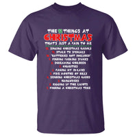 12 Pains of Christmas Parody T Shirt Funny Twist on the 12 Days of Christmas Tradition - Wonder Print Shop