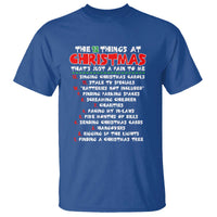 12 Pains of Christmas Parody T Shirt Funny Twist on the 12 Days of Christmas Tradition - Wonder Print Shop