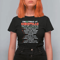 12 Pains of Christmas Parody T Shirt For Women Funny Twist on the 12 Days of Christmas Tradition - Wonder Print Shop