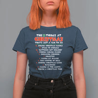 12 Pains of Christmas Parody T Shirt For Women Funny Twist on the 12 Days of Christmas Tradition - Wonder Print Shop