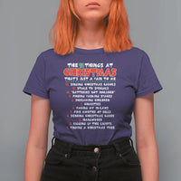 12 Pains of Christmas Parody T Shirt For Women Funny Twist on the 12 Days of Christmas Tradition - Wonder Print Shop