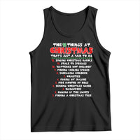 12 Pains of Christmas Parody Tank Top Funny Twist on the 12 Days of Christmas Tradition - Wonder Print Shop