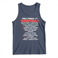 12 Pains of Christmas Parody Tank Top Funny Twist on the 12 Days of Christmas Tradition - Wonder Print Shop