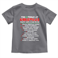12 Pains of Christmas Parody Toddler T Shirt Funny Twist on the 12 Days of Christmas Tradition - Wonder Print Shop
