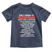 12 Pains of Christmas Parody Toddler T Shirt Funny Twist on the 12 Days of Christmas Tradition - Wonder Print Shop