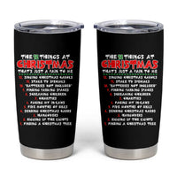 12 Pains of Christmas Parody Tumbler Cup Funny Twist on the 12 Days of Christmas Tradition - Wonder Print Shop