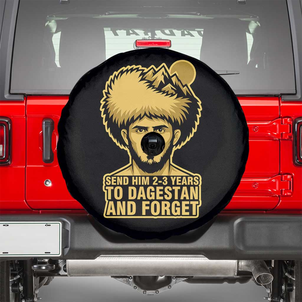 Send Him 2 3 Years to Dagestan and Forget Spare Tire Cover Funny MMA Fighter Discipline - Wonder Print Shop