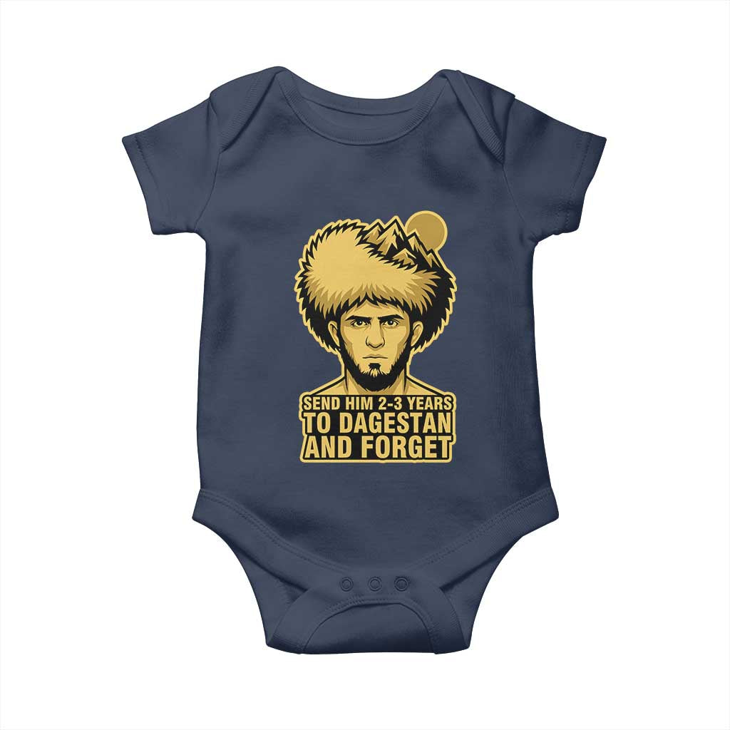 Send Him 2 3 Years to Dagestan and Forget Baby Onesie Funny MMA Fighter Discipline - Wonder Print Shop