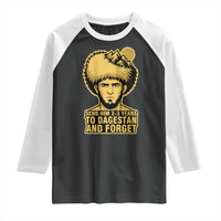 Send Him 2 3 Years to Dagestan and Forget Raglan Shirt Funny MMA Fighter Discipline - Wonder Print Shop