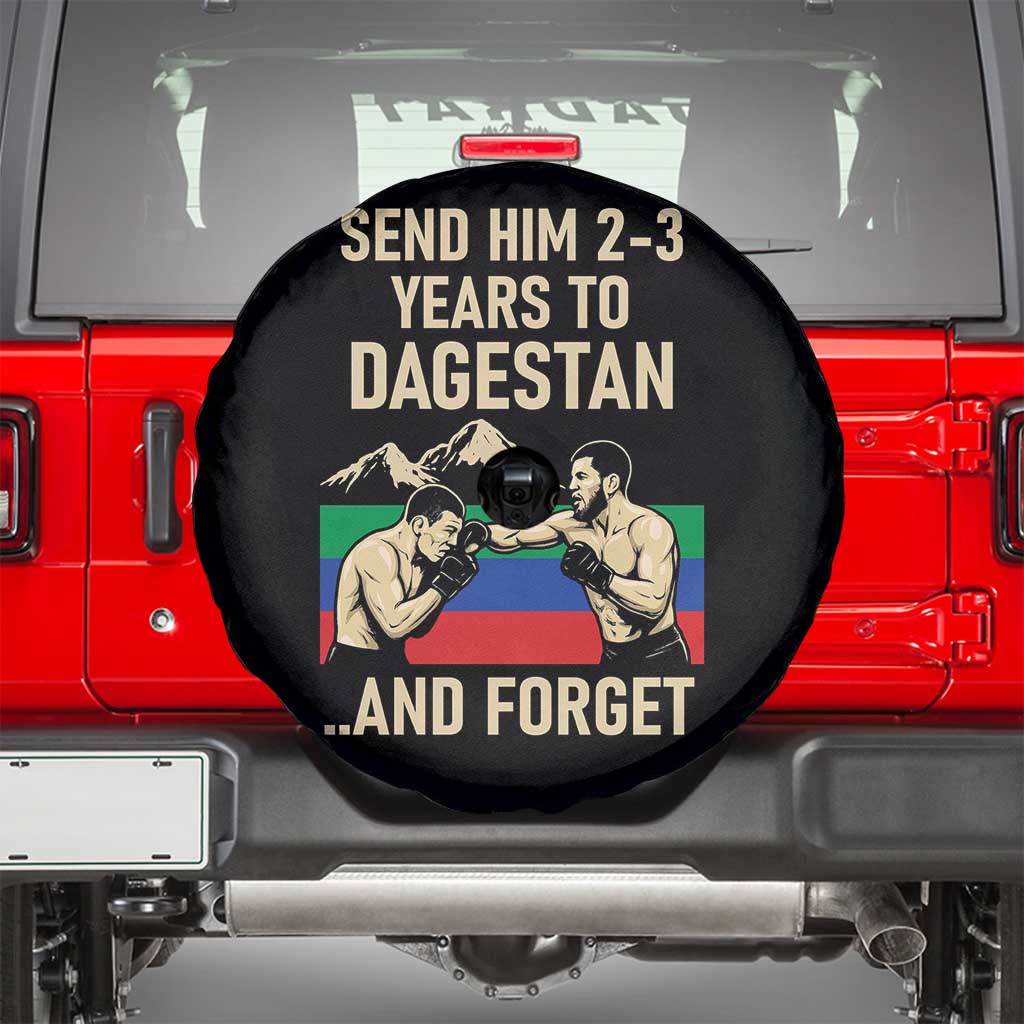 Send Him 2 3 Years to Dagestan and Forget Spare Tire Cover Funny MMA Fighter Training Discipline - Wonder Print Shop
