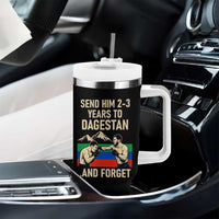 Send Him 2 3 Years to Dagestan and Forget Tumbler With Handle Funny MMA Fighter Training Discipline - Wonder Print Shop