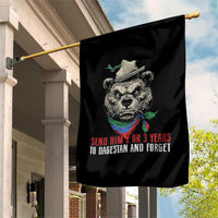 Dagestan Bear MMA Fighter Discipline Garden Flag Send Him 2 3 Years and Forget - Wonder Print Shop