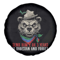 Dagestan Bear MMA Fighter Discipline Spare Tire Cover Send Him 2 3 Years and Forget - Wonder Print Shop