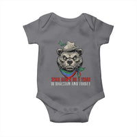 Dagestan Bear MMA Fighter Discipline Baby Onesie Send Him 2 3 Years and Forget - Wonder Print Shop