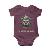 Dagestan Bear MMA Fighter Discipline Baby Onesie Send Him 2 3 Years and Forget - Wonder Print Shop
