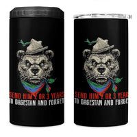 Dagestan Bear MMA Fighter Discipline 4 in 1 Can Cooler Tumbler Send Him 2 3 Years and Forget - Wonder Print Shop