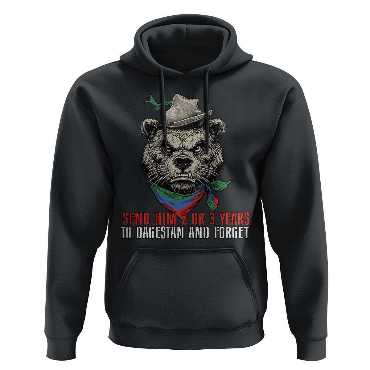 Dagestan Bear MMA Fighter Discipline Hoodie Send Him 2 3 Years and Forget - Wonder Print Shop