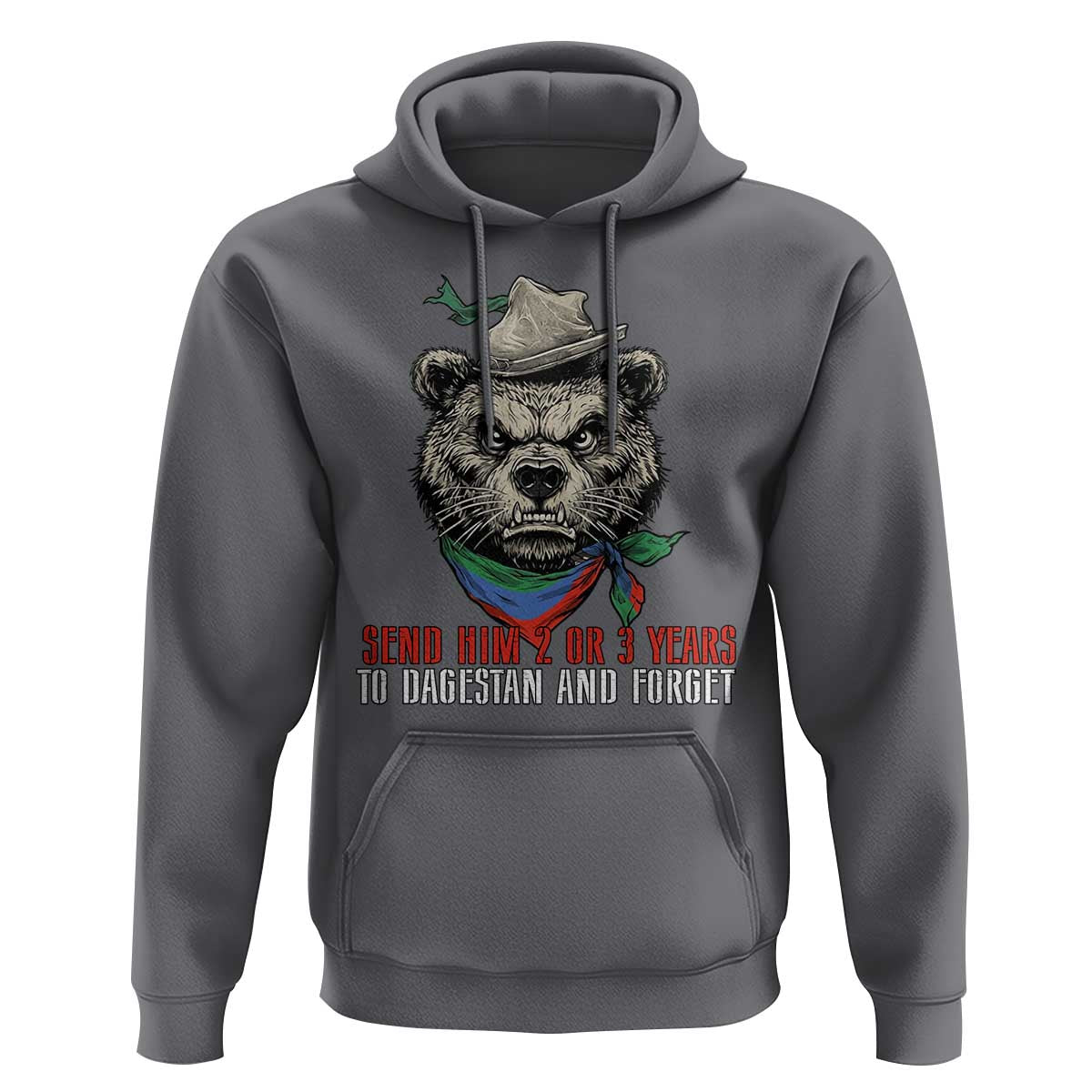 Dagestan Bear MMA Fighter Discipline Hoodie Send Him 2 3 Years and Forget - Wonder Print Shop