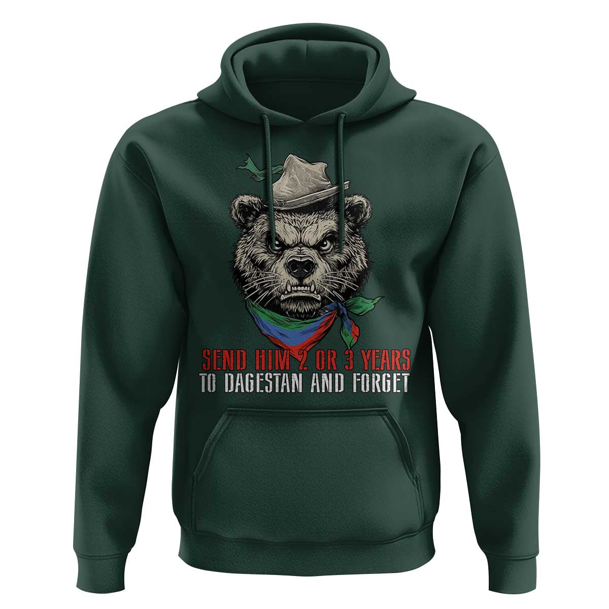 Dagestan Bear MMA Fighter Discipline Hoodie Send Him 2 3 Years and Forget - Wonder Print Shop