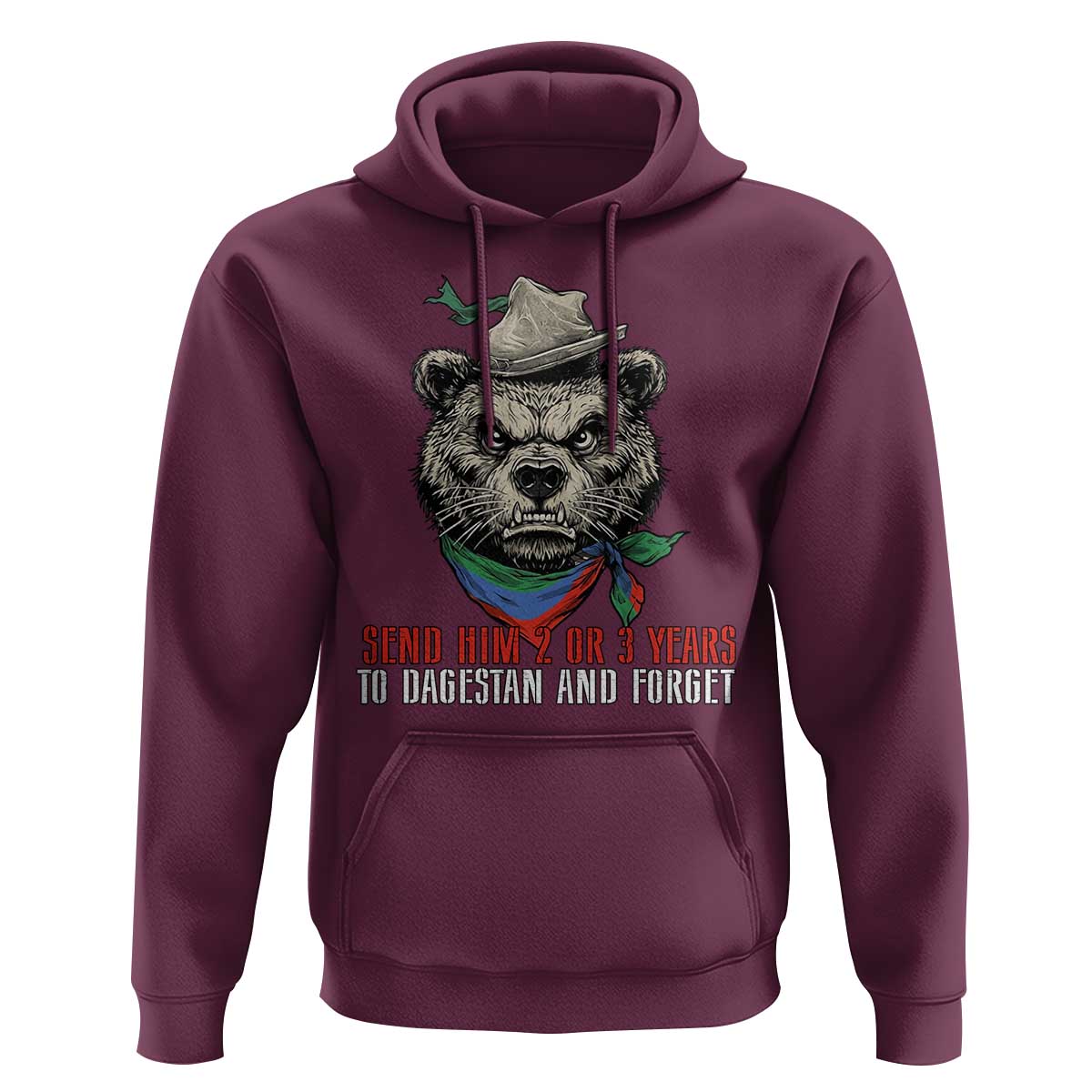Dagestan Bear MMA Fighter Discipline Hoodie Send Him 2 3 Years and Forget - Wonder Print Shop