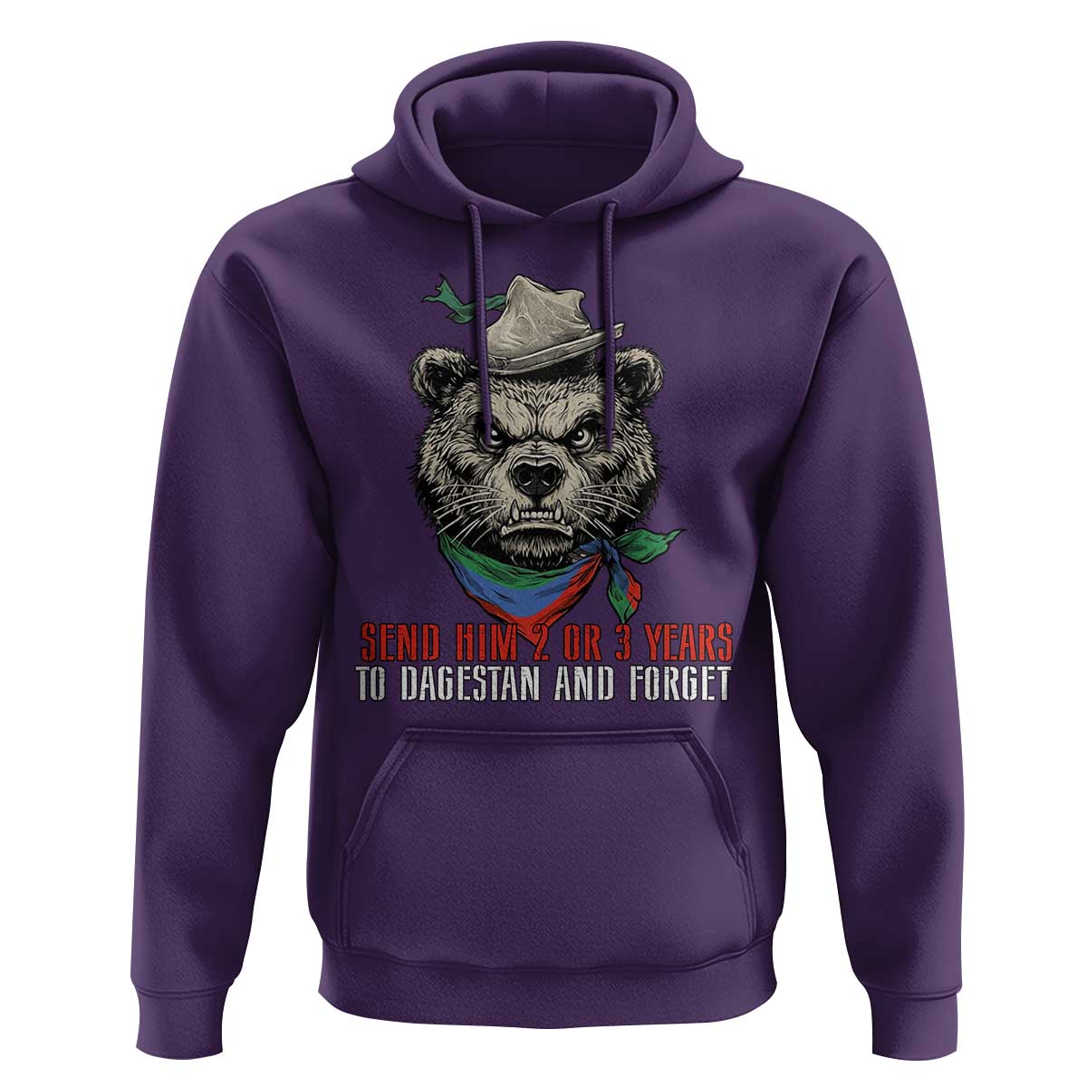 Dagestan Bear MMA Fighter Discipline Hoodie Send Him 2 3 Years and Forget - Wonder Print Shop