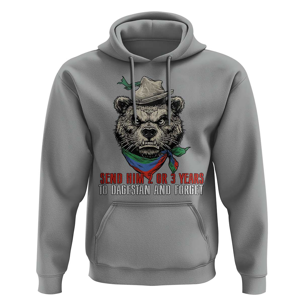 Dagestan Bear MMA Fighter Discipline Hoodie Send Him 2 3 Years and Forget - Wonder Print Shop