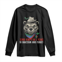 Dagestan Bear MMA Fighter Discipline Long Sleeve Shirt Send Him 2 3 Years and Forget - Wonder Print Shop