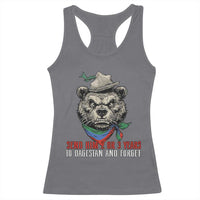 Dagestan Bear MMA Fighter Discipline Racerback Tank Top Send Him 2 3 Years and Forget - Wonder Print Shop
