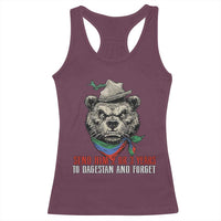 Dagestan Bear MMA Fighter Discipline Racerback Tank Top Send Him 2 3 Years and Forget - Wonder Print Shop