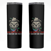 Dagestan Bear MMA Fighter Discipline Skinny Tumbler Send Him 2 3 Years and Forget - Wonder Print Shop