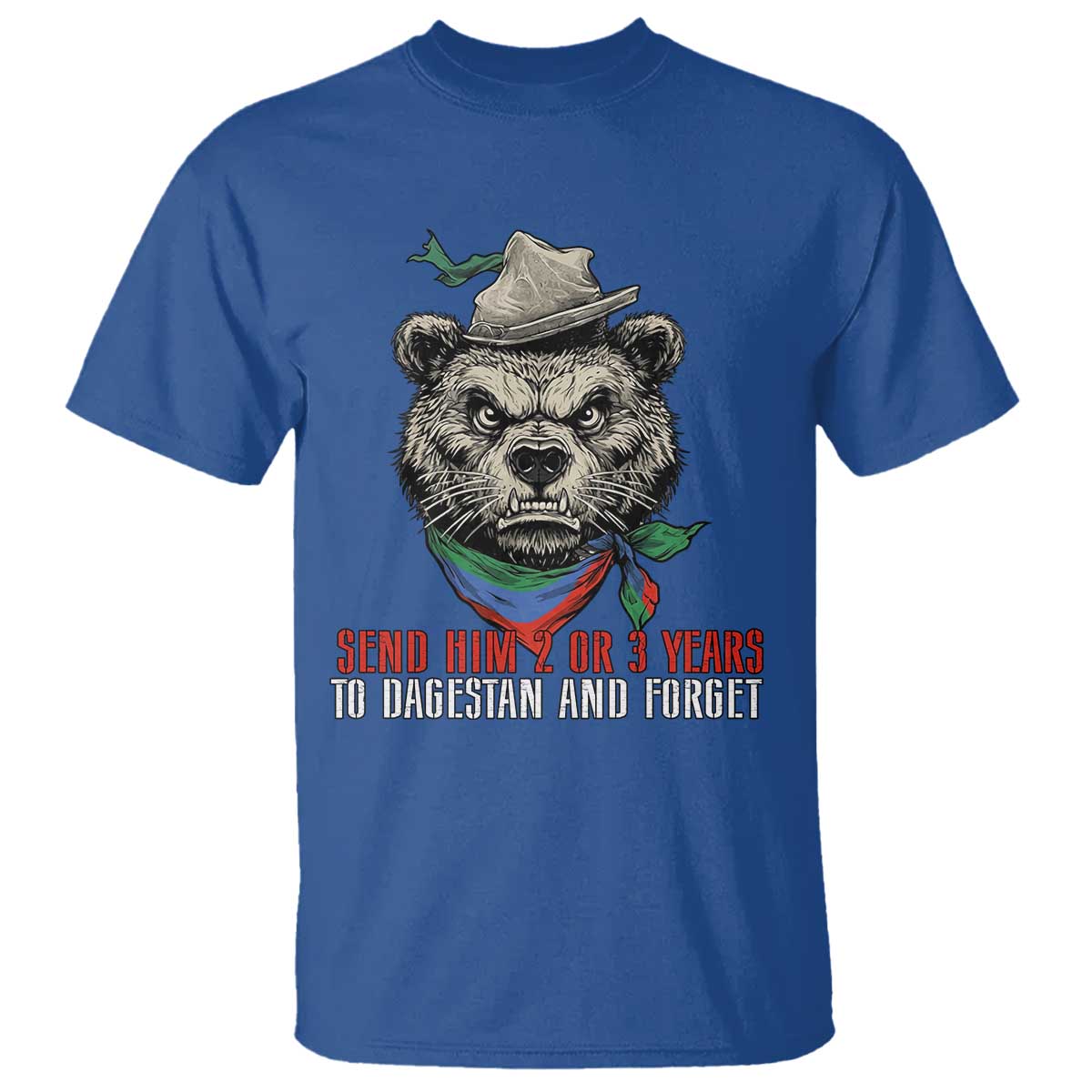 Dagestan Bear MMA Fighter Discipline T Shirt Send Him 2 3 Years and Forget - Wonder Print Shop