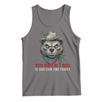 Dagestan Bear MMA Fighter Discipline Tank Top Send Him 2 3 Years and Forget - Wonder Print Shop