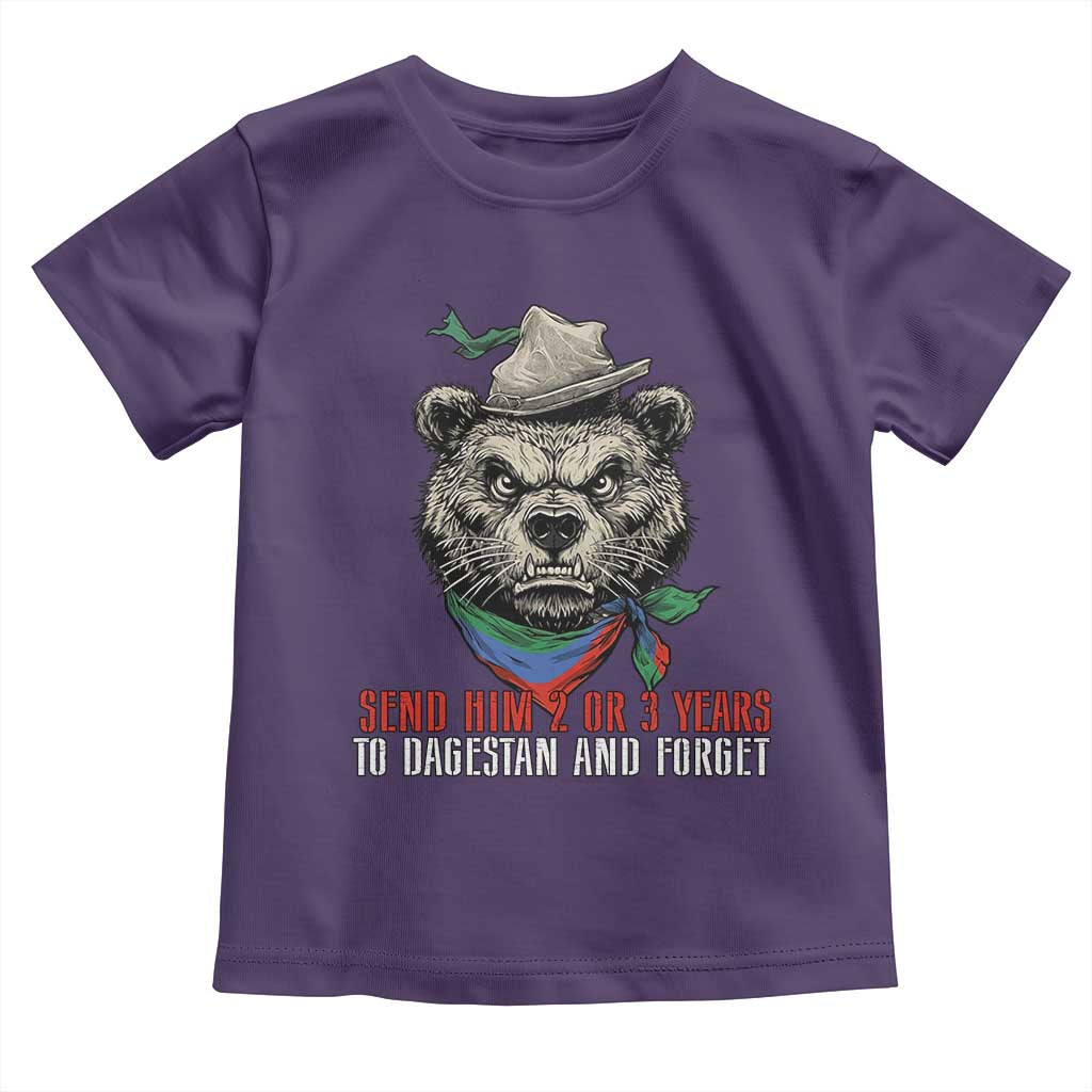 Dagestan Bear MMA Fighter Discipline Toddler T Shirt Send Him 2 3 Years and Forget - Wonder Print Shop